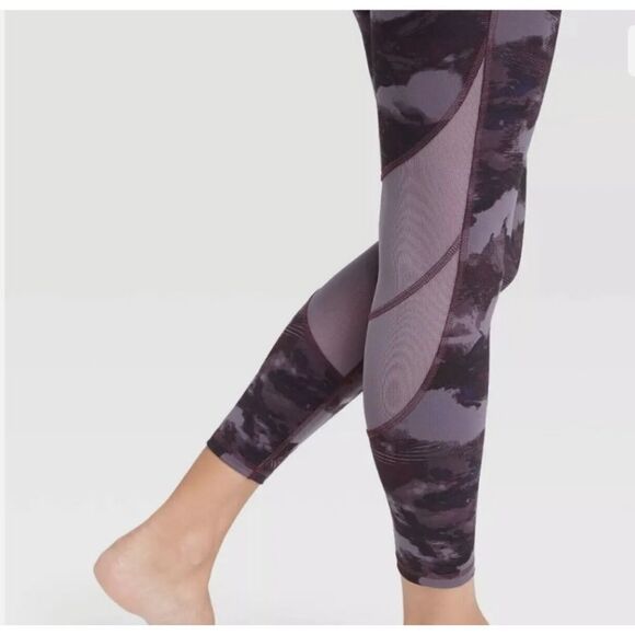 all in motion Pants - All In Motion Contour Power High Rise 7/8 Legging Cloud Purple Womens SMALL